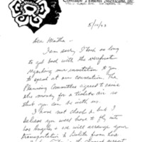 Handwritten letter from Francisca Flores to Martha Cotera