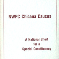 NWPC Chicana Caucus Marketing Booklet Cover